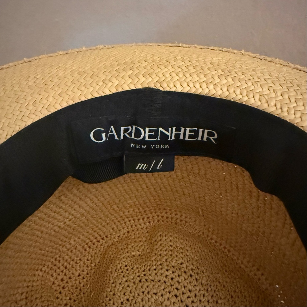 GARDENHEIR Hand Crochet Toquilla Straw Fedora Hat - Handmade in Ecuador - M / L - Picture 4 of 6
